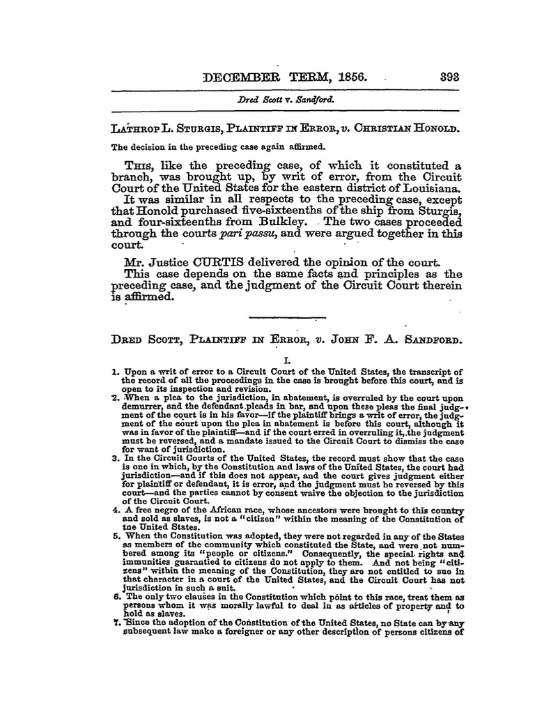Mr Justice CURTIS Delivered The Opinion of The Court : Plaintiff in Mr Justice CURTIS Delivered The Opinion of The Court : Plaintiff in