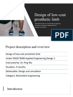 Design of Low-Cost Prosthetic Limb