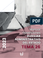 Auxiliar Administrativo Del Estado: Manual Oposiciones