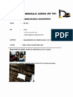 Work Widraulic Adrian JBC Sac: Informe Tecnico - Diagnostico