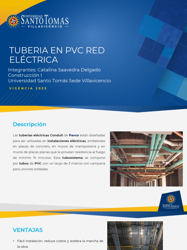 TUBERIA EN PVC RED ELÈCTRICA | PDF | Tubería (transporte de fluidos ...