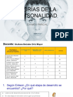 Examen Parcial - Transtornos de La Personalidad