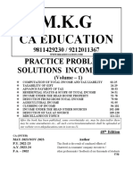 Ca Education: Practice Problems Solutions Income Tax