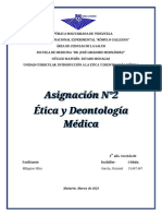 Asignación 2 Ética y Deontología Médica - Yezanni García - 31067967 - 3er Año Sección 06