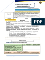 Ficha Por Competencias #04 Área: Comunicación - 5º: Se Comunica Oralmente en Su Lengua Materna