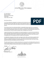 Sen. Roland Gutierrez's Letter To Texas DPS