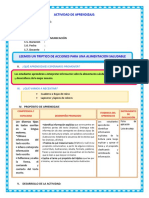 D1 A1 Sesion Leemos Un Triptico de Acciones para Una Alimentacion Saludable