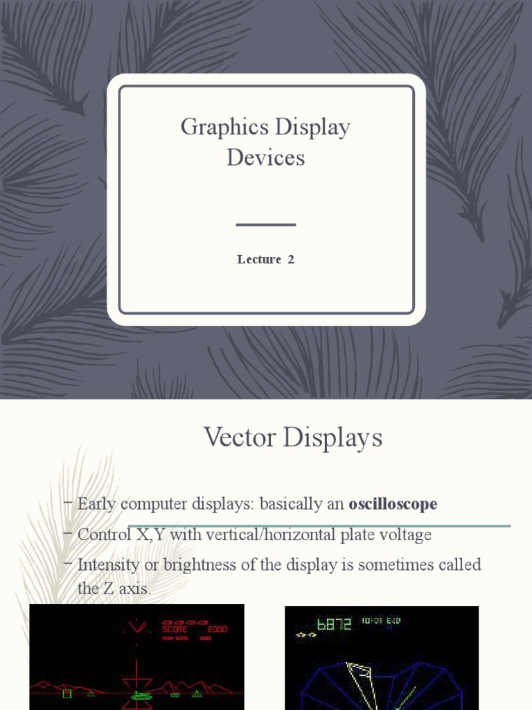 Graphics Display Devices | PDF | Computer Monitor | Liquid Crystal Display
