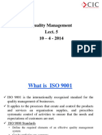 Quality Management Lect. 5 10 - 4 - 2014
