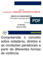 U.C. 3-Cidadania: Promoção E Proteção de Direitos