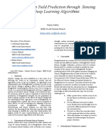 Maximum Crop Yield Prediction Through Sensing and Deep Learning Algorithms