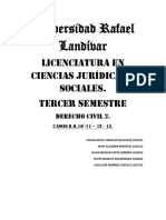Universidad Rafael Landívar: Licenciatura en Ciencias Jurídicas y Sociales. Tercer Semestre