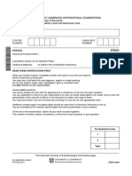 University of Cambridge International Examinations General Certificate of Education Advanced Subsidiary Level and Advanced Level