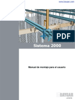 Sistema 2000: Manual de Montaje para El Usuario