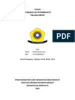 Tugas Epidemiologi Intermediate "Telaah Kritis": Oleh Nama: Nanda Khairunnisa NIM: 10012682226041