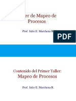 Taller de Mapeo de Procesos: Prof. Julio E. Marchena R