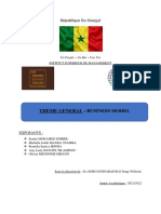 Theme General: Business Model: République Du Sénégal