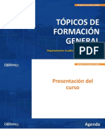 Tópicos de Formación General: Departamento Académico de Cursos Básicos