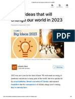 41 Big Ideas That Will Change Our World in 2023