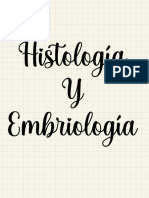Histología Y Embriología