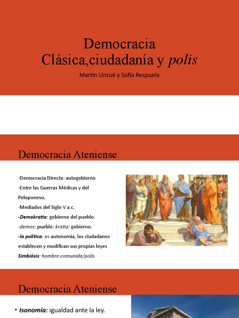 Democracia Clásica y Ciudadanía en Atenas | PDF | Democracia ...