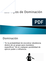 Tipos de Dominación Weber