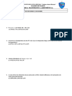 Examen de Matemática de la Institución Educativa Privada Cristiano Jesús el Maestro