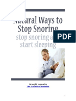 Naturing Ways To Stop Snoring Stop Snoring and Start Sleeping