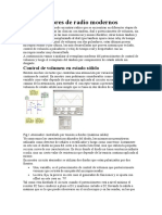 Receptores de radio modernos: control de volumen y tándem en estado sólido