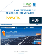 Pvwatts: Manual para Determinar El #De Módulos Fotovoltaicos