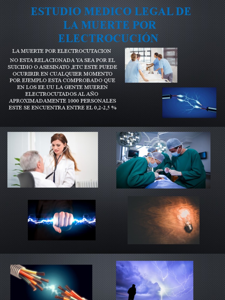 Estudio Medico Legal de La Muerte Por Electrocución | PDF