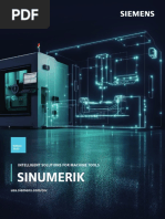 Sinumerik: Intelligent Solutions For Machine Tools