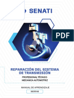 Reparación Del Sistema de Transmisión: Profesional Técnico Mecanica Automotriz Manual de Aprendizaje
