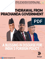Oli'S Withdrawal From Prachanda Government: A Blessing in Disguise For India'S Foreign Policy