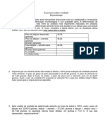 Exercícios Sobre Umidade Bromatologia: Obs.: para As Respostas Utilize Duas Casas Após A Vírgula