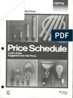 Philips Price Schedule Large Lamps Net 4-87
