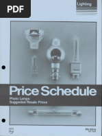 Philips Price Schedule Photo Lamps 1-87