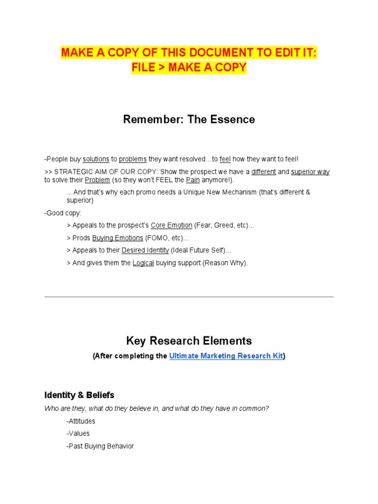 Effective Copywriting Strategies Guide | PDF | Emotions | Pain
