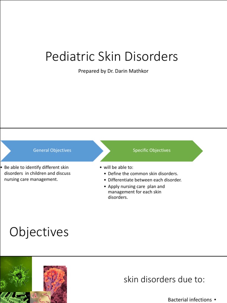 Pediatric Skin Disorders Prepared by Dr. Darin Mathkor PDF Skin