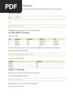 SQL Notes