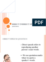 M4 - Direct Indirect Speech Question