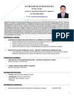 Currículum Vitae - Tirado Cruzado Juan Francescoli 2023-1
