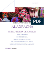 Alaxpacha: (Cielo-Tierra de Arriba)