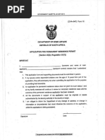 Dha-529 South Africa Citizenship Form | PDF