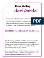 Wilderwords: Roll D12 For The Table and D20 For The Word