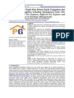 Effect of Current Tax Expense, Deffered Tax Expense and Deffered Tax Asset On Earnings Management)