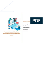 Impacto Del Desarrollo de Software Educativo en Las Instituciones de Educación Superior