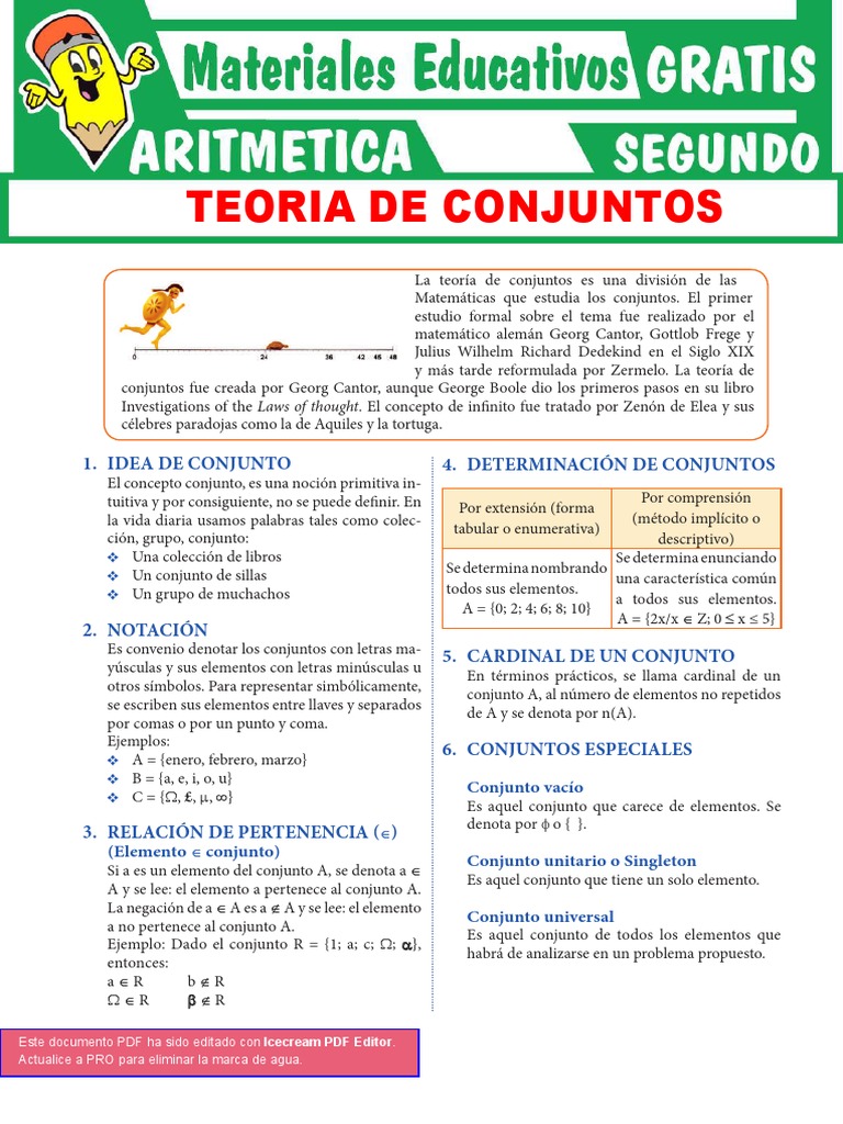 2° Teoria de Conjuntos | PDF | Conjunto (Matemáticas) | Interacciones ...