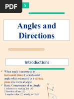 Angles and Directions