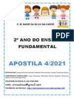 2º Ano Do Ensino Fundamental: APOSTILA 4/2021